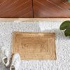 Sonia Collections Handwoven Jute Reversible Mat & Runner for Kitchen Floor mat, Doormat & bathmat (16"X24" inch, Beige)