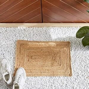 Sonia Collections Handwoven Jute Reversible Mat & Runner for Kitchen Floor mat, Doormat & bathmat (16″X24″ inch, Beige) Sonia Collections Handwoven Jute Reversible Mat & Runner for Kitchen Floor mat, Doormat & bathmat (16"X24" inch, Beige)