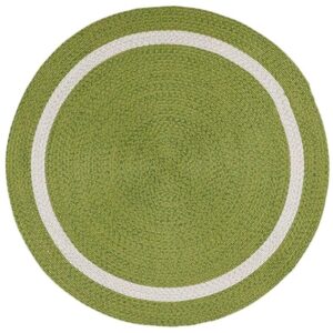 71BYBY9oqnL._SX569_ Sonia Collections Braided Green Cotton Round Carpet Rug for Home Decor, 100 cm