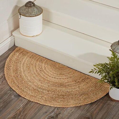 Sonia Collections Handwoven Jute Rug, Reversible Doormat