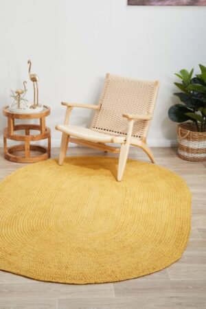Sonia Collections Jute Yellow Rug Size 150×220 cm Sonia Collections Jute Yellow Rug Size 150x220 cm