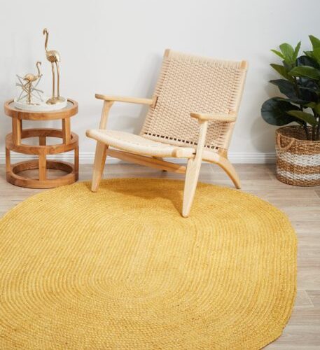 Sonia Collections Jute Yellow Rug Size 150x220 cm 