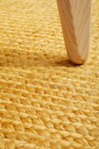BDI-YEL-OVL_7-457x685 Sonia Collections Bohem Hand Braided Yellow Jute Oval Rug - 150x220 cm