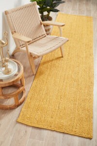 BDI-YEL-RU Sonia Collections Natural Yellow Jute-Braided Runner Rug