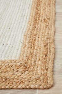 NSA-333-WTNT_5-457×685 Hand Braided Jute Rug with Noosa Border - Natural Elegance