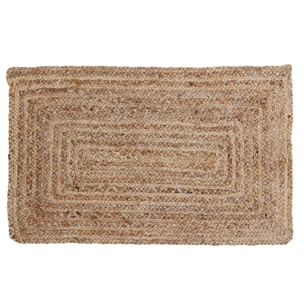 Sonia Collections Eco-Friendly Jute Braided Doormat for Stylish Entryways  1.5 X 2.5 Ft