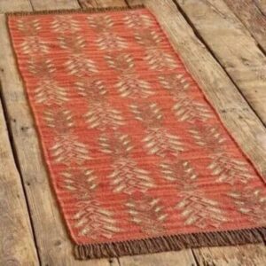 Sonia Collections™ Handcrafted Eco-Friendly Wool and Jute Dhurrie Rug for Decor