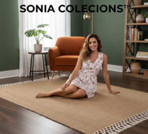 Sonia Collections™ | Elegant Solid Color Natural Jute Area Rug – Handcrafted for Modern Interiors