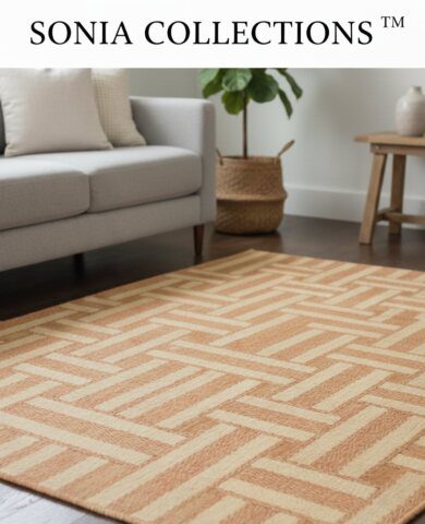 Sonia Collections™ Hemp Natural Rug 2x4 Feet - Stylish Design for Living Room 2025
