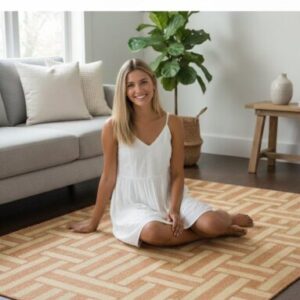 Sonia Collections™ Hemp Natural Rug 2x4 Feet - Stylish Design for Living Room 2025