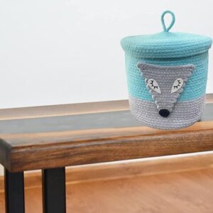 Cotton Woven Shelf Baskets for Stylish Home Organization