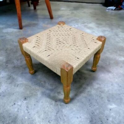 Colorful Indian Ottoman Stool for Stylish Home Décor and Comfort
