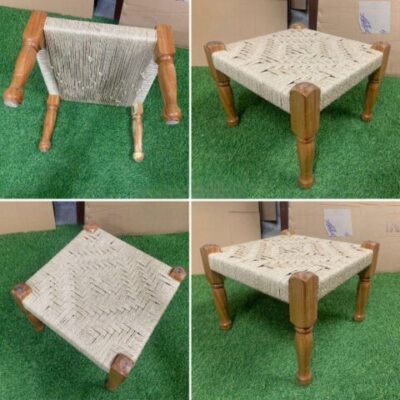 Colorful Indian Ottoman Stool for Stylish Home Décor and Comfort