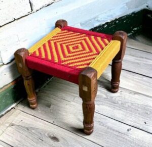 Foldable Wooden Stools with Removable Legs for Easy Storage