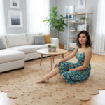 Sonia Collections™ Elegant Solid Color Natural Jute Area Rug for Chic Home Interiors