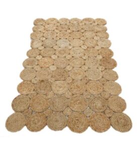 Sonia Collections™ Elegant Solid Color Natural Jute Area Rug for Chic Home Interiors