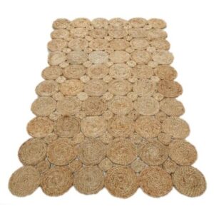 Sonia Collections™ Elegant Solid Color Natural Jute Area Rug for Chic Home Interiors