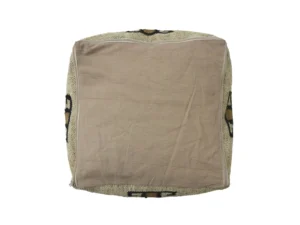 Handwoven Wool & Jute Kilim Pouf Cover - Stylish Accent Piece