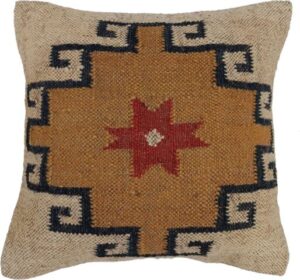 Sonia Collections Set of 2 Wool Jute Cushion Covers for Stylish Home Decor