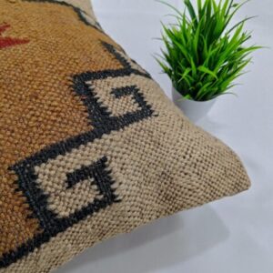 Sonia Collections Set of 2 Wool Jute Cushion Covers for Stylish Home Decor