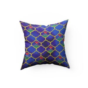 Sonia Collections SWSet of 4 Blue Flower Decorative Cushion Covers for Home Décor