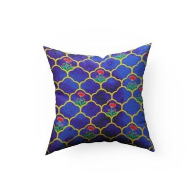 Sonia Collections SWSet of 4 Blue Flower Decorative Cushion Covers for Home Décor
