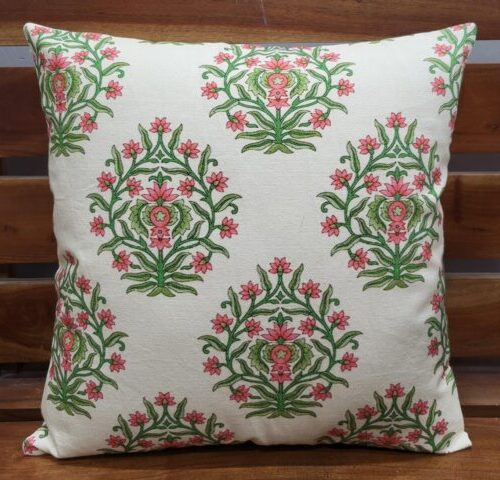 Sonia Collections Cotton Cushion - 16x16 Inch Elegant Style