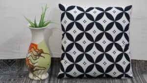 Sonia Collections 16x16 Inch Designer Cotton Cushion for Chic Decor