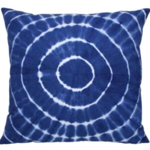 Sonia Collections Blue Cotton Cushion - 16x16 Inch Design