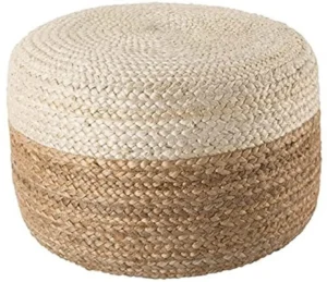Jute Pouf Cover for Elegant Living Spaces