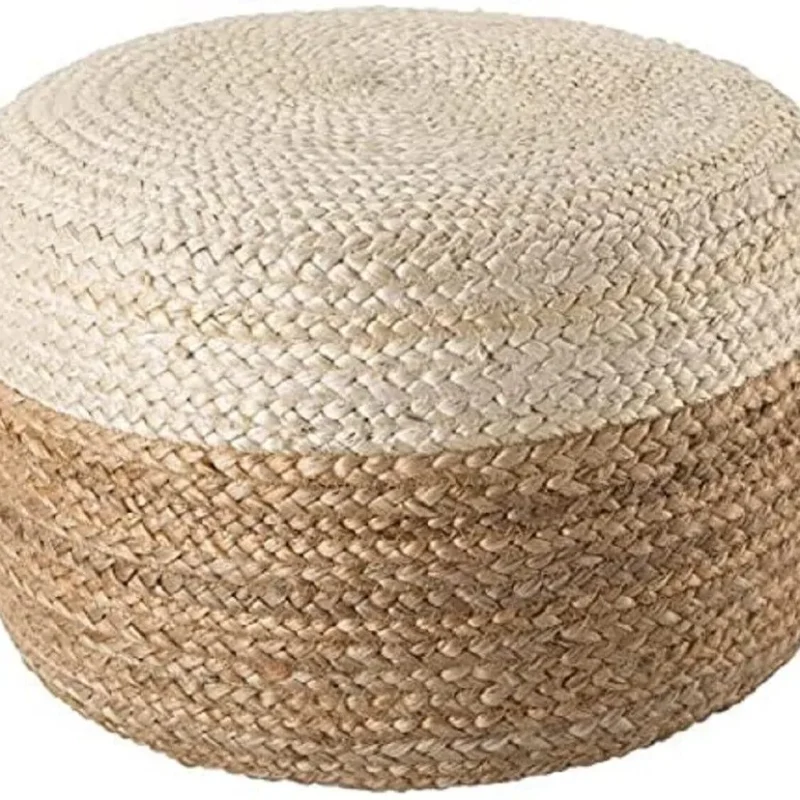 s-l960 (1) Jute Pouf Cover for Elegant Living Spaces