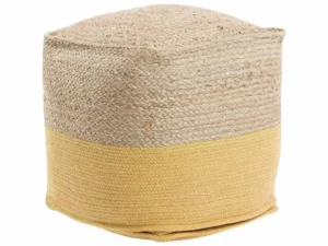 Natural Jute Braided Pouf Cover for Stylish Home Decor