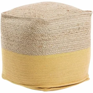Sonia Collections Pouf Cover Natural Jute Braided for Stylish Home Decor