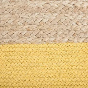 Sonia Collections Pouf Cover Natural Jute Braided for Stylish Home Decor