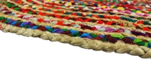 Sonia Collections Handwoven 2x3 feet Eco-Friendly Jute Rug for Stylish Interiors
