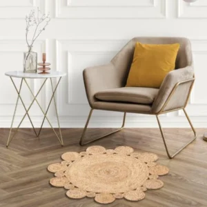 Eco-Friendly India-Made Sisal Rug for Sustainable Homes 2' x 2' feet