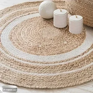 Charming 60 cm Braided Reversible Jute Rug for Any Room