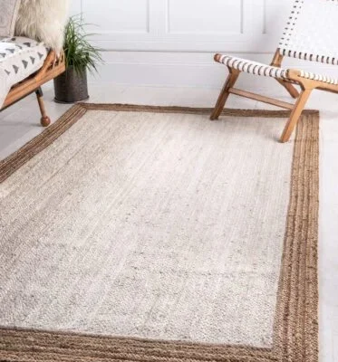 Store 2 Handmade Jute Rug 2x3 ft – Natural White | Sonia Collections