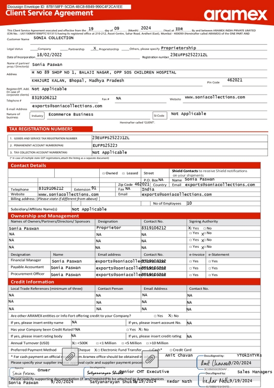 Please DocuSign Sonia Collection page 0001