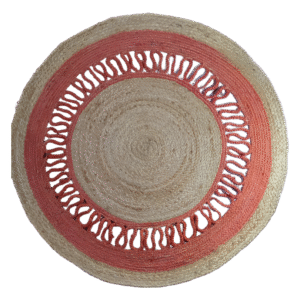 Natural Jute Round Rug – Eco-Friendly Artisan Mat | Sonia Collections™