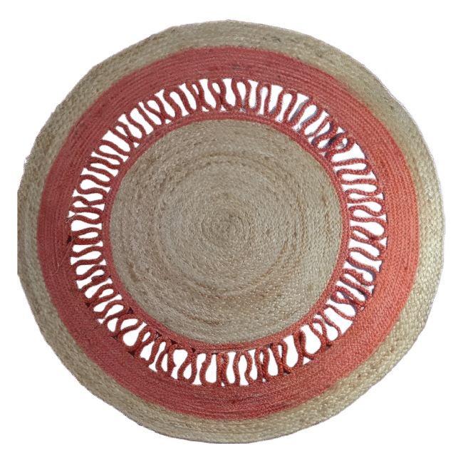 Natural Jute Round Rug – Eco-Friendly Artisan Mat | Sonia Collections™
