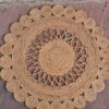 Round Natural Jute Rug – Elegant Texture for Modern Interiors