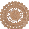 Round Natural Jute Rug – Elegant Texture for Modern Interiors