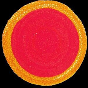 Handwoven Round Chindi & Jute Rug – Vibrant Artisan Comfort for Every Room