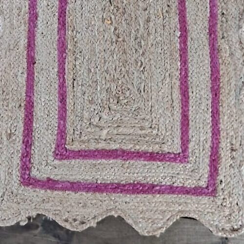 Jute Rug – Natural Fiber Area Rug for Cozy Living Room & Bedroom Decor