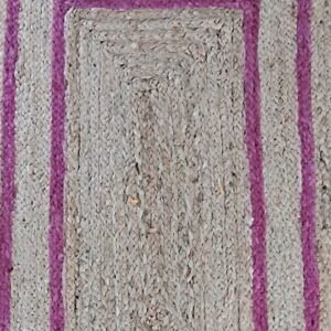 Jute Rug – Natural Fiber Area Rug for Cozy Living Room & Bedroom Decor