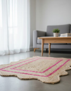 Gemini_Generated_Image_1qxfaq1qxfaq1qxf Floral Scalloped Round Jute Rug – Natural Fiber Area Rug for Cozy Living Room & Bedroom Decor