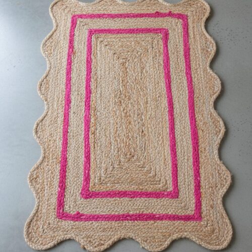 Jute Rug – Natural Fiber Area Rug for Cozy Living Room & Bedroom Decor