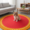 Gemini_Generated_Image_kaano7kaano7kaan Handwoven Round Chindi & Jute Rug – Vibrant Artisan Comfort for Every Room