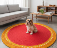 Gemini_Generated_Image_kaano7kaano7kaan Handwoven Round Chindi & Jute Rug – Vibrant Artisan Comfort for Every Room